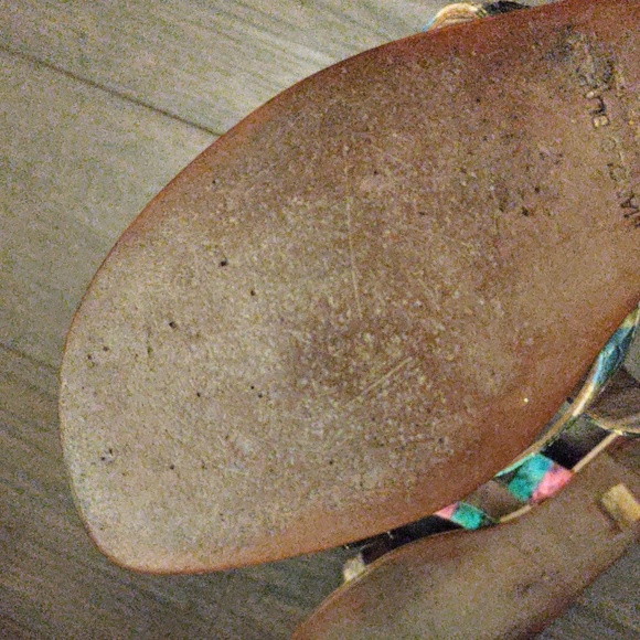 Manolo Blahnik Multicolor Python Criss Cross Sandals - Picture 12 of 13